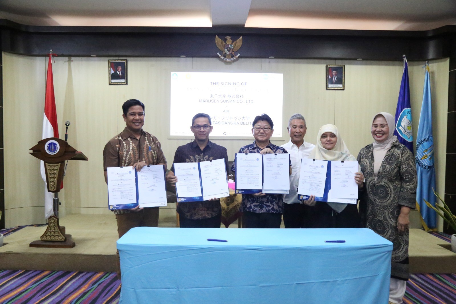 FPPK UBB Jalin Kerja Sama dengan Perusahaan Jepang Marusen Suisan Co., Ltd.